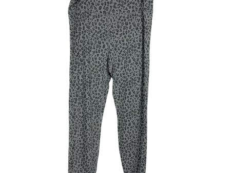 Jockey Grey Animal Print Leggings- Size XL (Inseam 27 ) Sale