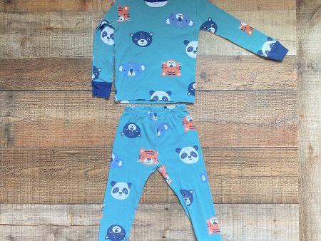 Carter s Green Blue Panda Koala Tiger Pajama Set- Size 2T (see notes) For Discount