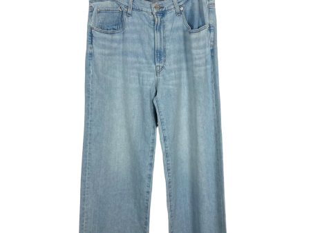 Edwin Light Wash Marli Ankle Wide Leg Jeans NWT- Size 32 (Inseam 25”) For Sale