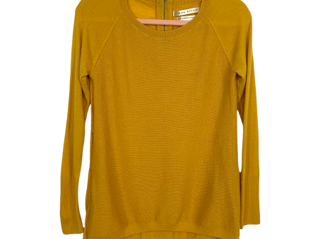 Max Studio Yellow Zipper Back Sweater- Size S (see photos) Fashion