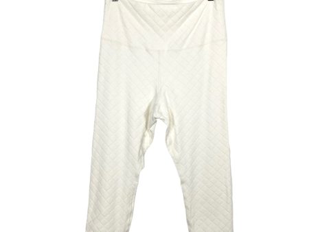 Nike Cream Quilted Dri Fit Leggings- Size L (Inseam 20”, we have matching top) For Sale