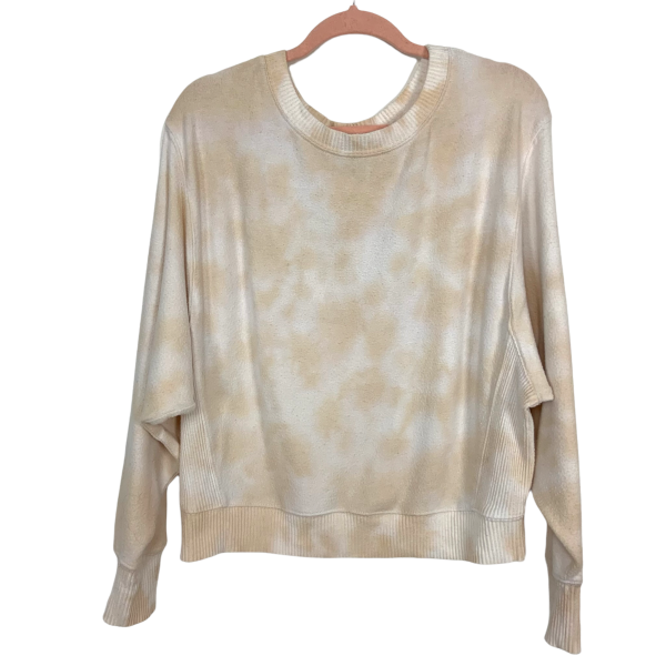 Lulus Cream Tan Tie Dye Sweater and Jogger Set- Size XS For Cheap