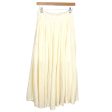 Mable Cream Two Piece Crop Top and High Waisted Skirt Set- Size M L Supply