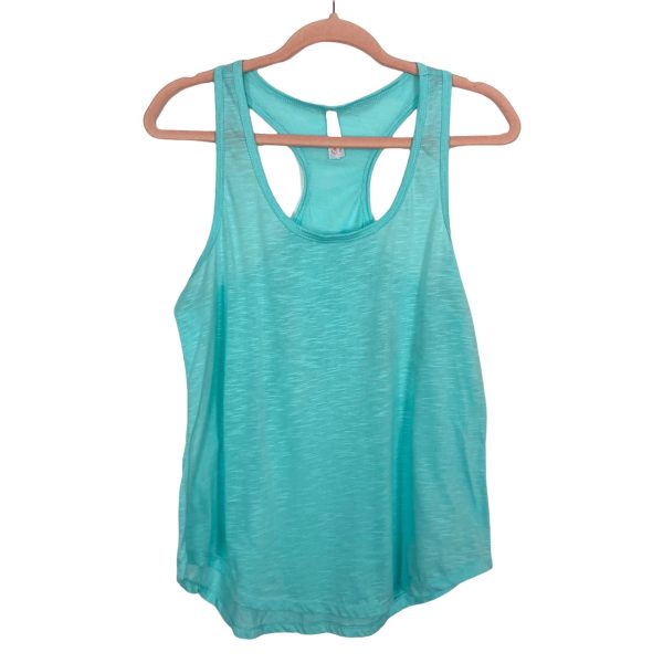 EttelLut Turquoise Racerback Tank- Size L For Cheap