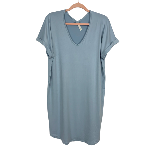 MTS Light Blue Shirt Dress- Size S Cheap