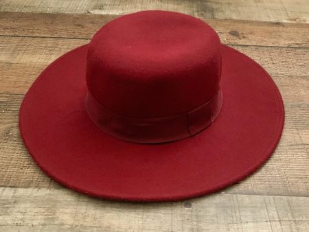 Hinge Red Wool Hat- One Size Cheap