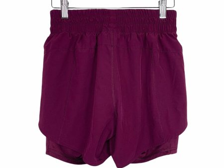 Avia Burgundy Running Shorts with Bike Liner- Size XS Online Hot Sale