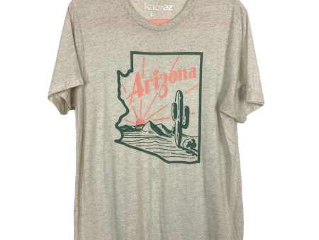 Kaeraz Oatmeal Heather Arizona Tee- Size L Discount