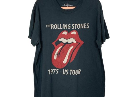 The Rolling Stones Black 1975 US Tour Black Tee- Size XXL Discount