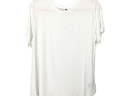 Old Navy White Crew Neck Top NWT- Size L Hot on Sale