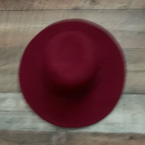 Hinge Red Wool Hat- One Size Cheap