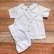 The Oaks Apparel Light Blue Button Up Back Short Set- Size 4 Supply