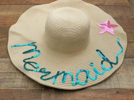 Two Baked Buns Mermaid Straw Hat NWT Hot on Sale