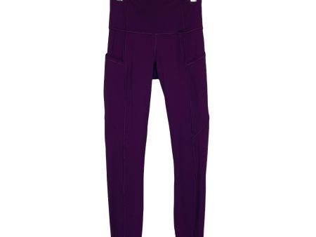 Lululemon Plum with Pockets Cropped Leggings- Size 2 (Inseam 24 ) Hot on Sale