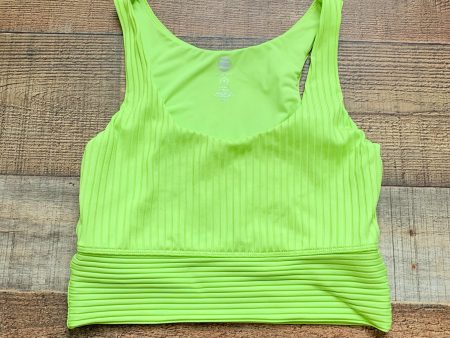 Noli Neon Yellow Ribbed Sports Bra- Size S Sale