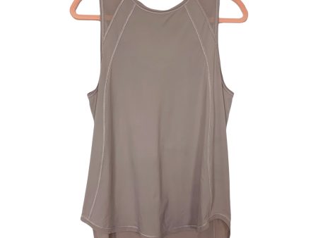 Lululemon Mocha Mesh Cut Out Tank- Size ~6 (see notes) Sale