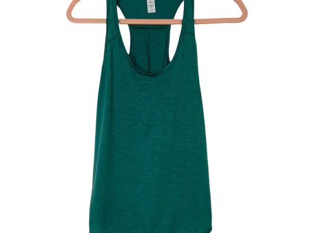 Marika Teal Racerback with Back Pleat Tank- Size M Online Hot Sale