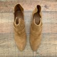 Able Camel Suede Like Heel Shoes- Size 8 Online now