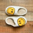 No Brand White Yellow Smiley Face Slippers- Size 39-40 (US size 8-9) Fashion