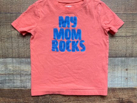 OshKosh Originals Coral Blue My Mom Rocks Top- Size 24M For Cheap