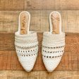 Sam Edelman White Leather Braided Mules- Size 8.5 Online now