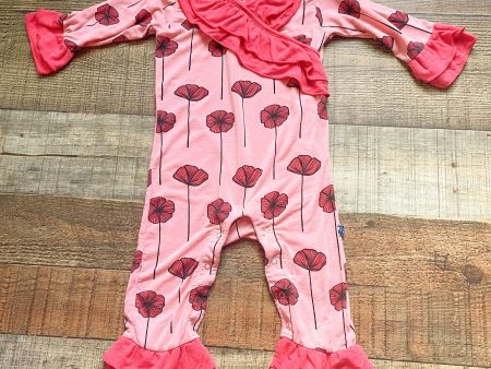 Kickee Pants Floral Ruffle Jumpsuit- Size 6-12M Online Hot Sale