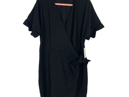 ELOQUII Black Front Wrap Romper NWT- Size 14 Supply