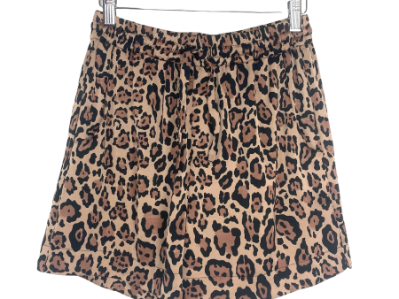 The Drop Eva Silky Leopard Print Shorts NWT- Size XS Cheap