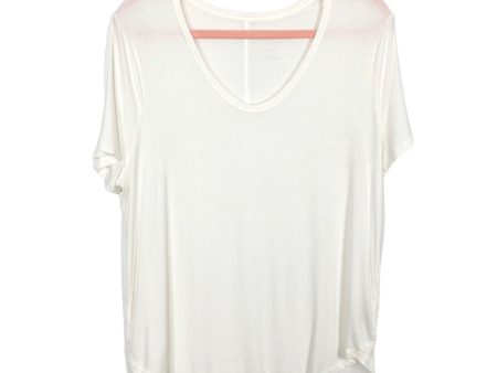 A New Day Off White Scoop Neck Top- Size L Discount