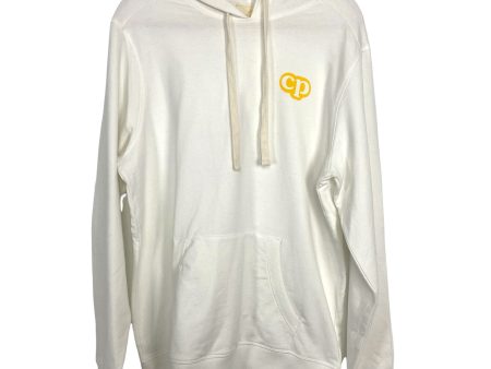 Cool Planet by Steve Madden White Hooded Sweatshirt- Size ~L (see notes) Online now