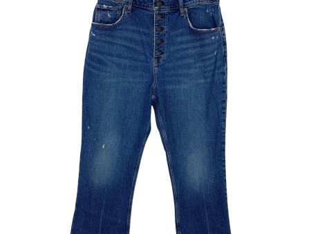 Abercrombie & Fitch The Kick Flare Ultra High Rise Button Up Jeans- Size 32 14R (Inseam 24.5”, sold out online) For Cheap