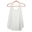 Nike White Dri-Fit Exposed Back Tank- Size S on Sale