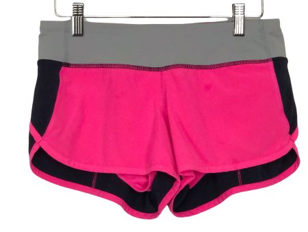 Lululemon Hot Pink Black Speed Shorts- Size 4 Discount