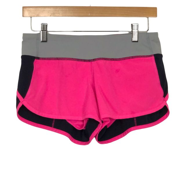 Lululemon Hot Pink Black Speed Shorts- Size 4 Discount