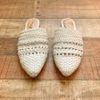 Sam Edelman White Leather Braided Mules- Size 8.5 Online now