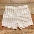 Little Paper Boat Tan Gingham Shorts- Size 4T Online