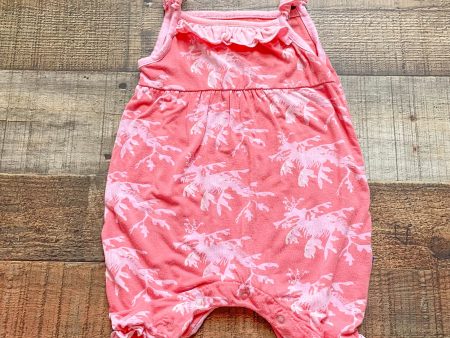 Kickee Pants Pink Printed Romper- Size 6-12M Discount