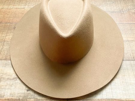 Gigi Pip Light Brown Dakota Australian Wool Hat NWT- Size 57 For Discount