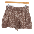 A New Day Brown White Print Shorts- Size XS Online now