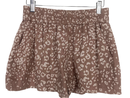 A New Day Brown White Print Shorts- Size XS Online now