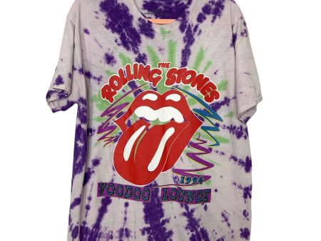 The Rolling Stones 1994 Voodoo Lounge Purple Green Tie Dye Tee- Size M Discount