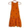 Urban Outfitters Orange with Red Flowers Dress- Size M For Sale