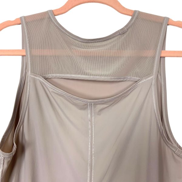 Lululemon Mocha Mesh Cut Out Tank- Size ~6 (see notes) Sale