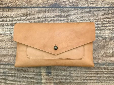 Noonday Collection Camel Rustic Leather Wallet (See Notes) Online Sale