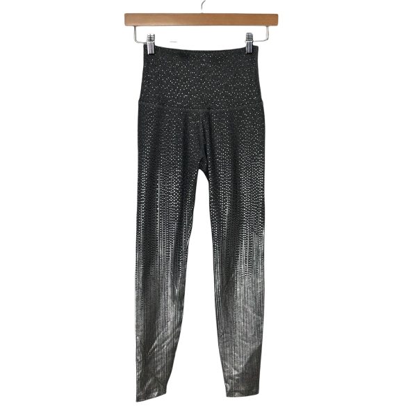 Beyond Yoga Grey with Silver Polka Dots Leggings- Size XS (Inseam 23.5 ) For Sale