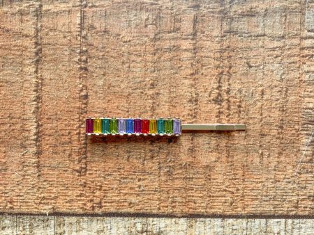 No Brand Multi-Colored Rhinestone Bobby Pin For Sale