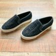 America Eagle Outfitters Black Suede Slip On Platform Sneakers- Size 7 For Cheap