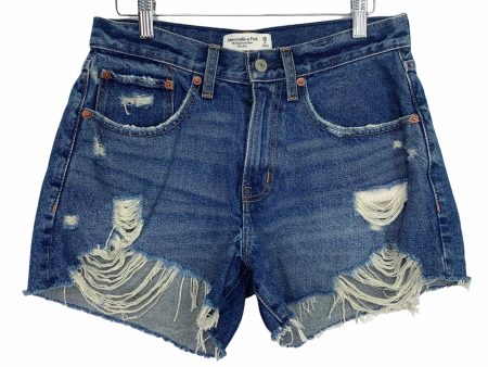 Abercrombie & Fitch The Boyfriend Mid Rise Distressed Denim Short- Size 26 2 Online Hot Sale