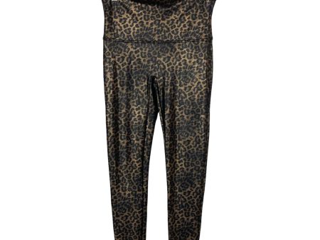 SPANX Gold and Black Animal Print Leggings- Size XL (Inseam 26”) Online now