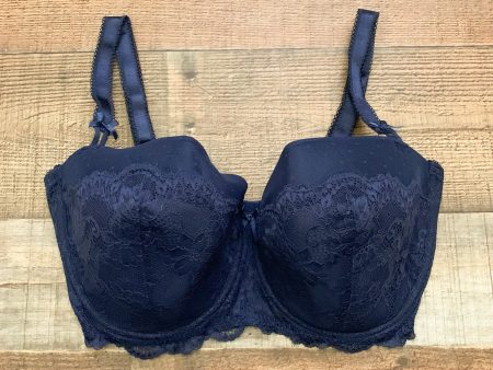 Figleaves Navy Juliette Lace Balcony Bra NWT- Size 34G For Discount